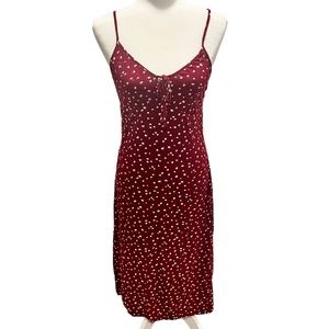 Hollister Red Floral Maxi Dress Size Small